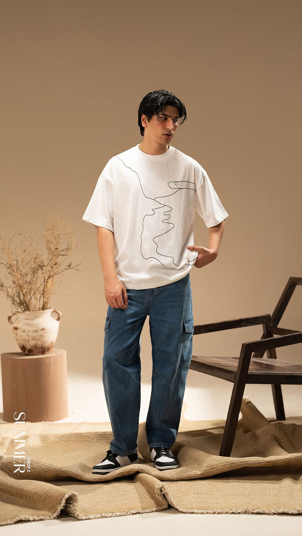 Zedson Wear | "The Lineage" Abstract Art Oversized Tee