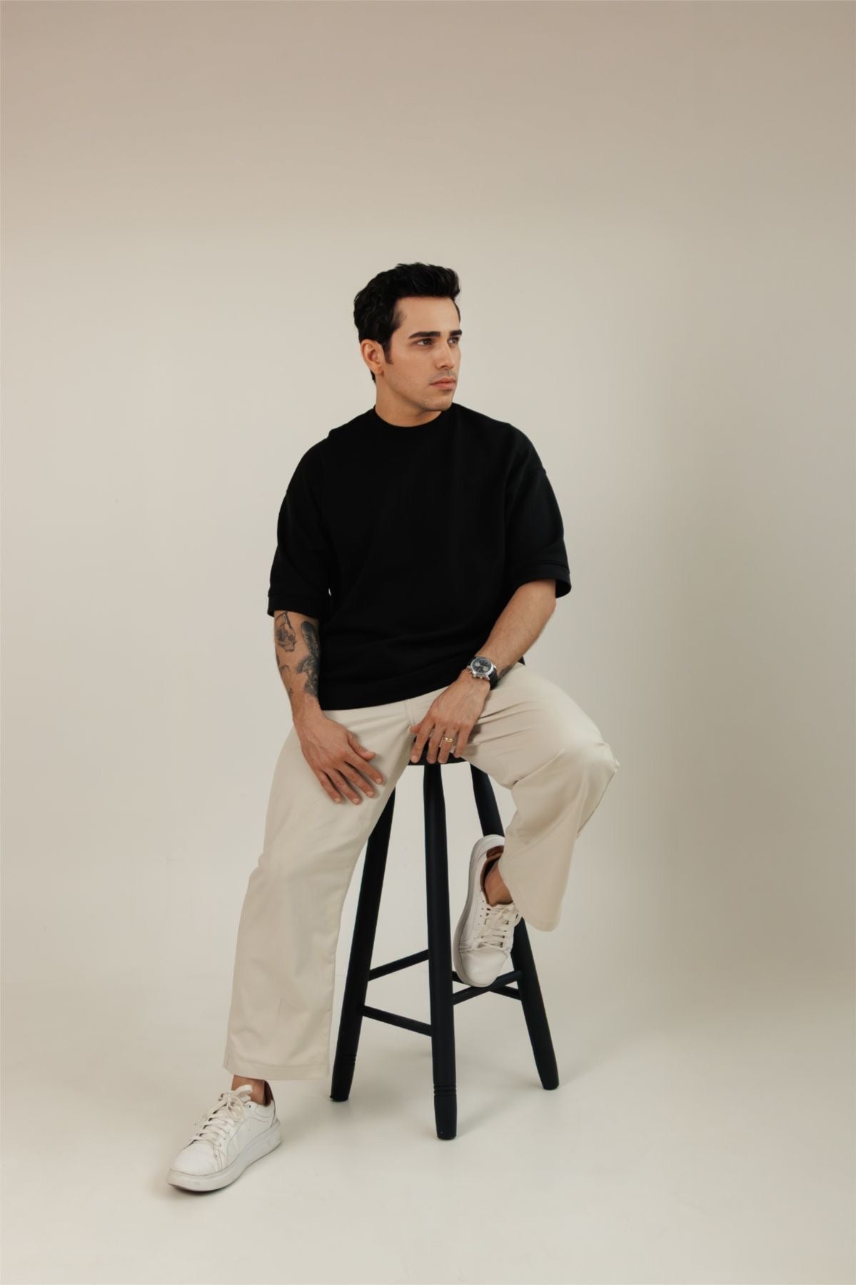 Zedson Wear Premium Black Oversized T-Shirt – Minimal Street Style