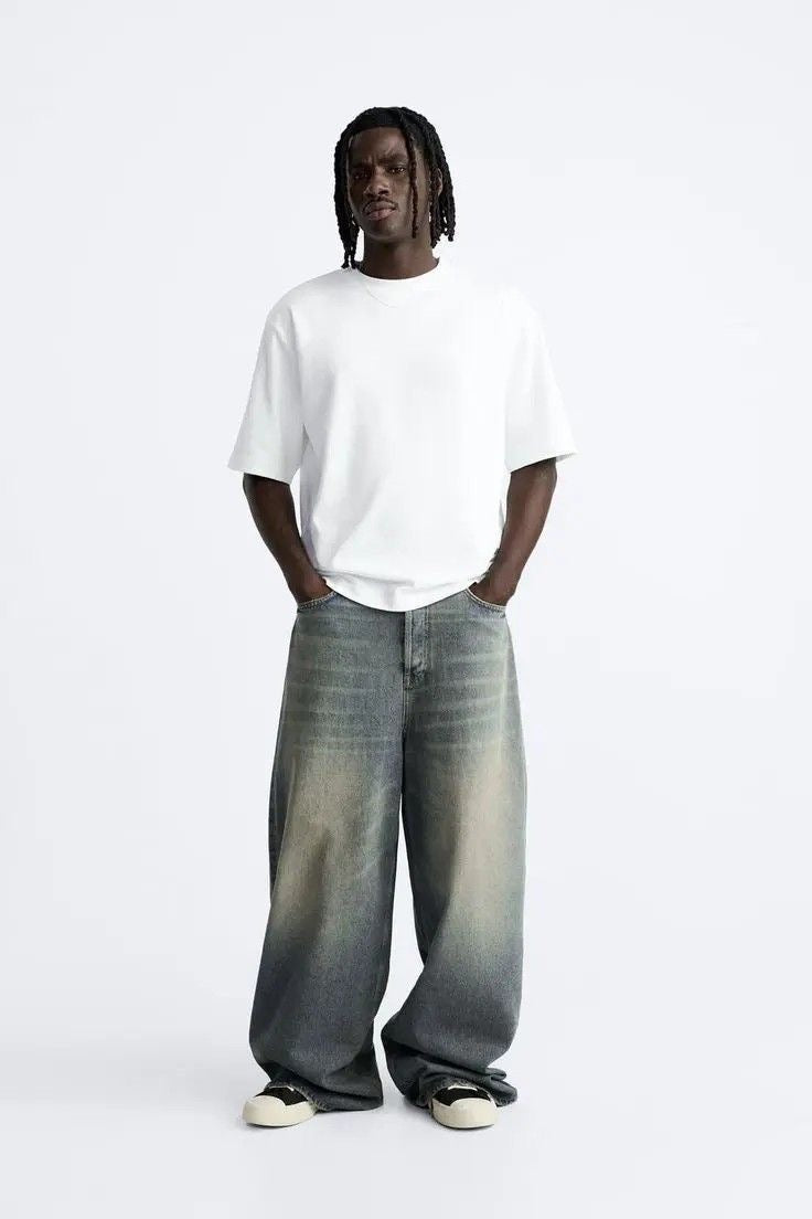 Zedson Wear Washed Baggy Jeans – Vintage Streetwear Denim
