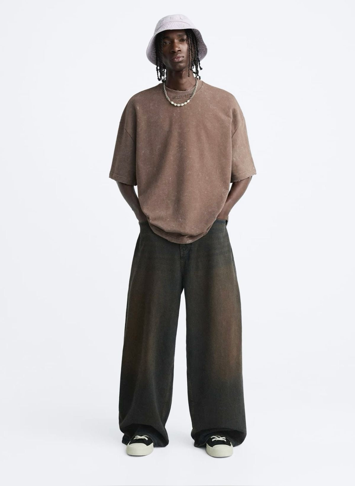 Zedson Wear Oversized Wide-Leg Denim Jeans – Washed Street Style